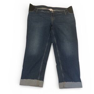 Isabel Medium Wash Maternity Denim Capri’s Women's Size 17